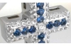 Men's Sapphire Cross