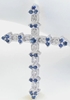 Sapphire Cross Necklace