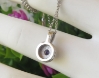 Back view of purple sapphire necklace
