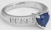 Heart Blue Sapphire Ring