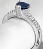 Unique Heart Sapphire Ring