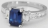 Emerald Cut Sapphire Rings