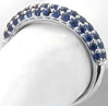 Pave Blue Sapphire Ring