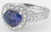 Color Change Heart Sapphire Ring