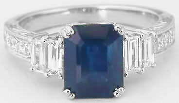 Emerald Sapphire Ring