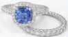 Natural Sapphire Engagement Set