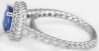 Natural Sapphire Ring in White Gold