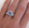 Sapphire Engagement Ring- Rope Design