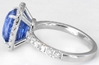 Sapphire and Diamond Halo Rings