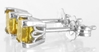 Yellow Sapphire Stud Earrings - Natural Princess Cut in 14k white gold