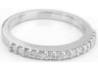 Natural sapphire ring in 14k white gold