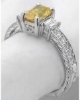Antique Style Yellow Sapphire Ring