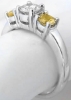 Diamond Engagement Ring with Yellow Sapphires