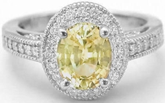 Natural Yellow Sapphire Ring
