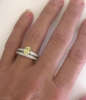 Light Yellow Sapphire Engagment Ring Set