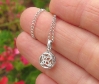 14k white gold Round Real Yellow Sapphire Pendant with Natural Diamond Halo for sale