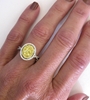 Yellow Gemstone Engagement Ring