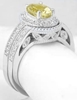 Yellow Sapphire Engagement Ring with Band