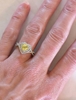 Heart Yellow Diamond Rings