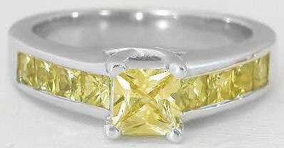 All Yellow Sapphire Ring
