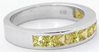 Channel Set Yellow Sapphire Band