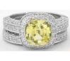 Yellow Sapphire Engagement Set