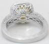 Filigree Gallery Detail in Unheated Ceylon Yellow Sapphire Ring in 14k white gold