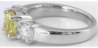 3 Stone Yellow Sapphire Rings