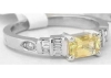East West Yellow Sapphire Ring