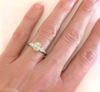 Yellow and White Sapphire Engagement Rings