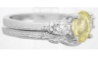 Yellow Sapphire Ring and Wedding Band