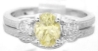 Yellow Sapphire Ring and Band
