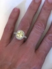 5.36 ctw Ceylon Yellow Sapphire and Diamond Ring in 14k white gold - SSR-5840