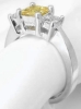 3 stone Yellow Sapphire Ring