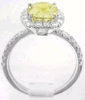 Bright Yellow Sapphire Ring