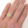 Yellow Sapphire Ring with Diamonds