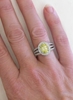 Hand View of Unheated Yellow Sapphire Ring